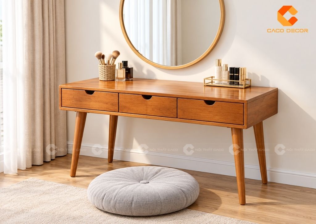 25+ Mẫu Bàn Trang Điểm Ngồi Bệt Đẹp, Gọn Cho Phòng Nhỏ 24