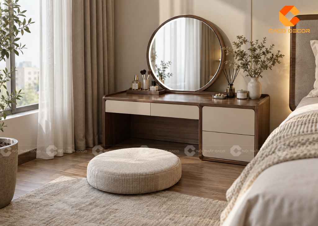 25+ Mẫu Bàn Trang Điểm Ngồi Bệt Đẹp, Gọn Cho Phòng Nhỏ 16