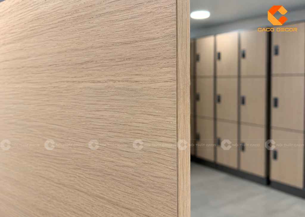 Cận bề mặt Melamine của tủ locker gỗ