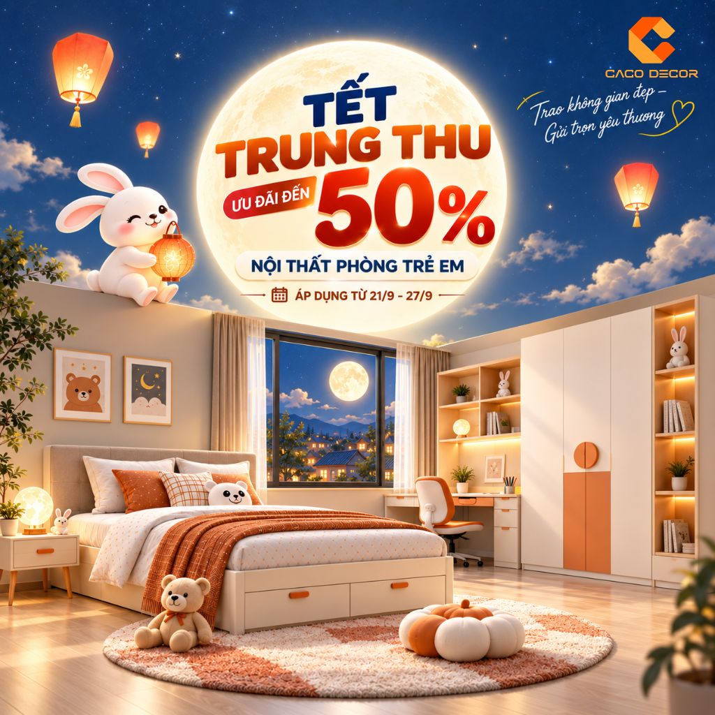 CaCo ưu đãi Trung Thu đến 50% nội thất phòng trẻ em