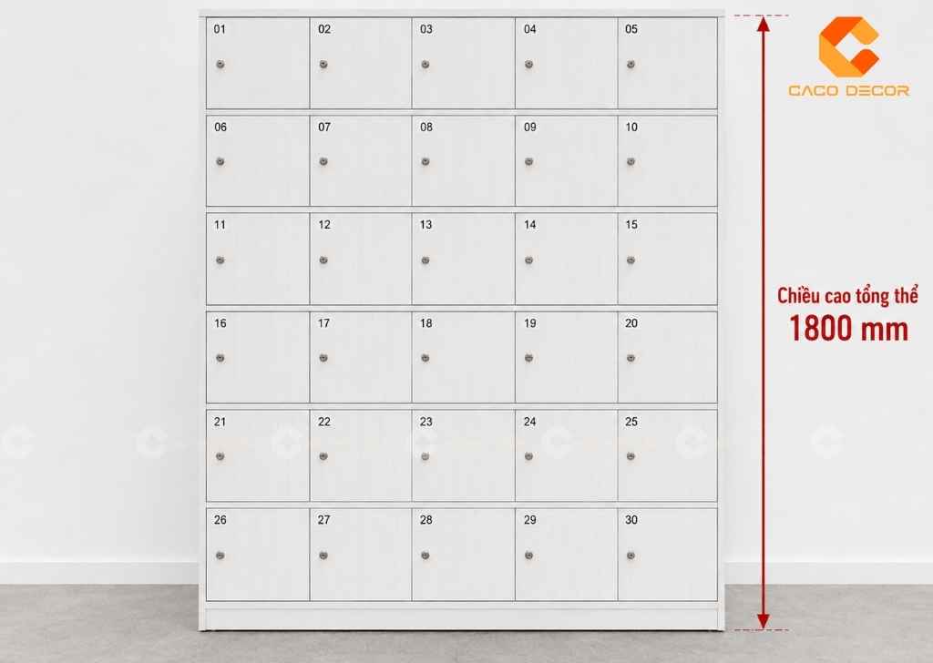 Tủ Locker 30 Ngăn Gỗ Giá Rẻ, Đẹp Bền, Lắp Đặt Miễn Phí 13