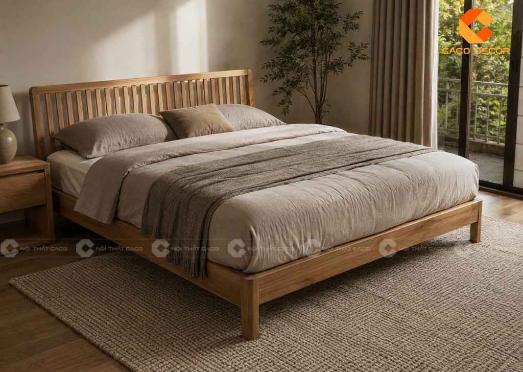 Giường 1m6x2m Đẹp, Nhiều Mẫu Gỗ, Giá Tốt Tại TPHCM 14