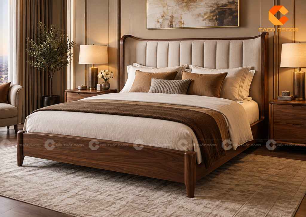 Giường 1m6x2m Đẹp, Nhiều Mẫu Gỗ, Giá Tốt Tại TPHCM 7