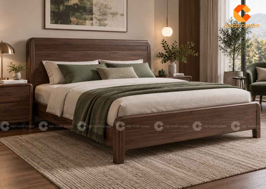 Giường 1m6x2m Đẹp, Nhiều Mẫu Gỗ, Giá Tốt Tại TPHCM 10