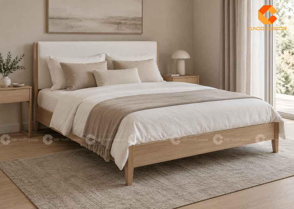 Giường 1m6x2m Đẹp, Nhiều Mẫu Gỗ, Giá Tốt Tại TPHCM 16