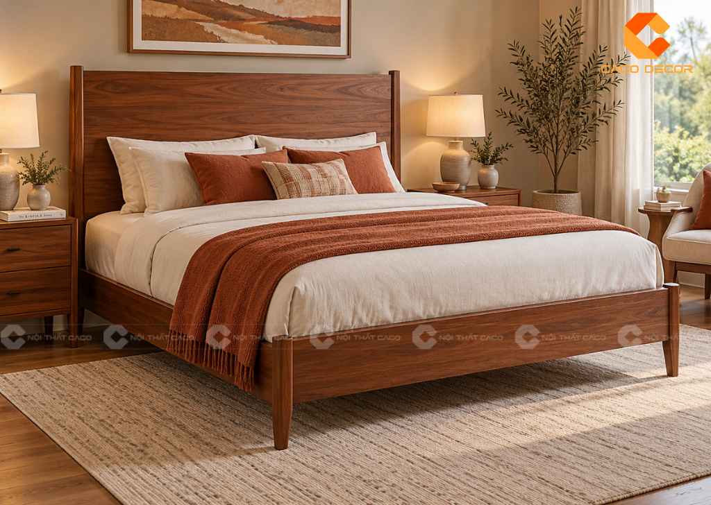 Giường 1m6x2m Đẹp, Nhiều Mẫu Gỗ, Giá Tốt Tại TPHCM 19
