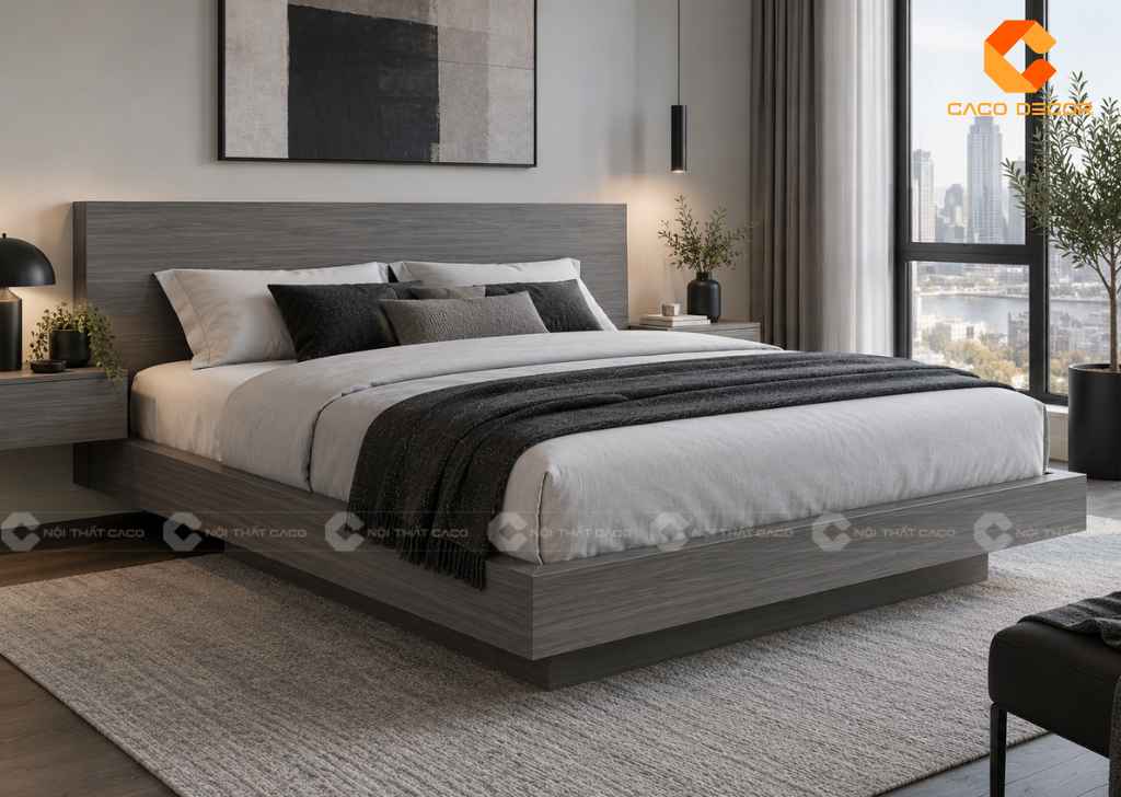 Giường 1m6x2m Đẹp, Nhiều Mẫu Gỗ, Giá Tốt Tại TPHCM 23