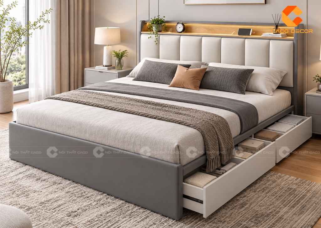 25+ Mẫu Giường 1m8x2m Đẹp, Chất Lượng Cho Phòng Ngủ 21