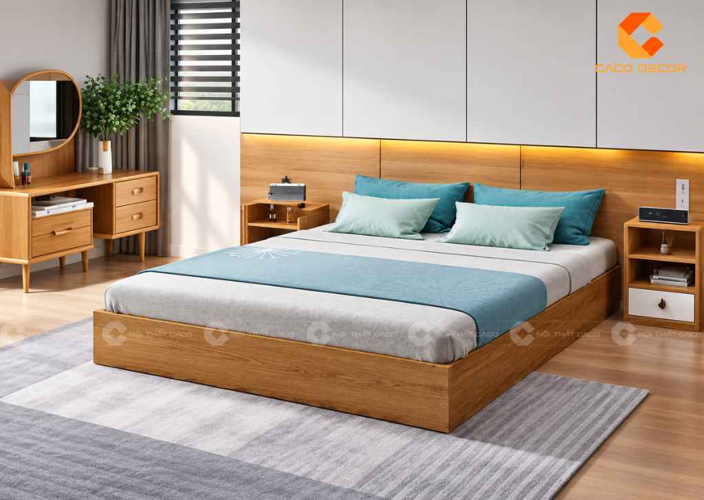 Giường Ngủ 2mx2m2 Đẹp, Rộng Rãi: Mẫu Hot, Giá Tốt 2026 10