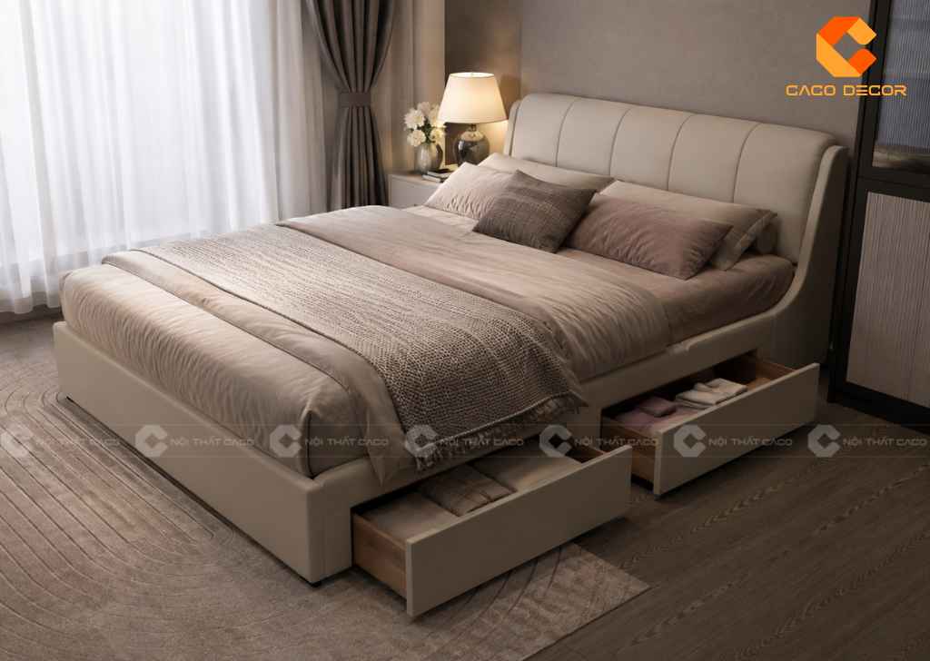 Giường Ngủ 2mx2m2 Đẹp, Rộng Rãi: Mẫu Hot, Giá Tốt 2026 2