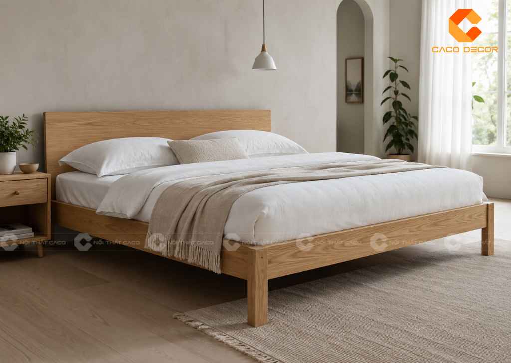Giường 1m6x2m Đẹp, Nhiều Mẫu Gỗ, Giá Tốt Tại TPHCM 9