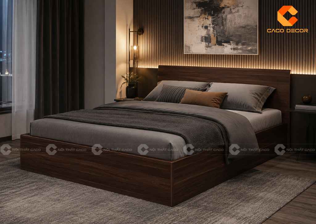 Giường 1m6x2m Đẹp, Nhiều Mẫu Gỗ, Giá Tốt Tại TPHCM 15