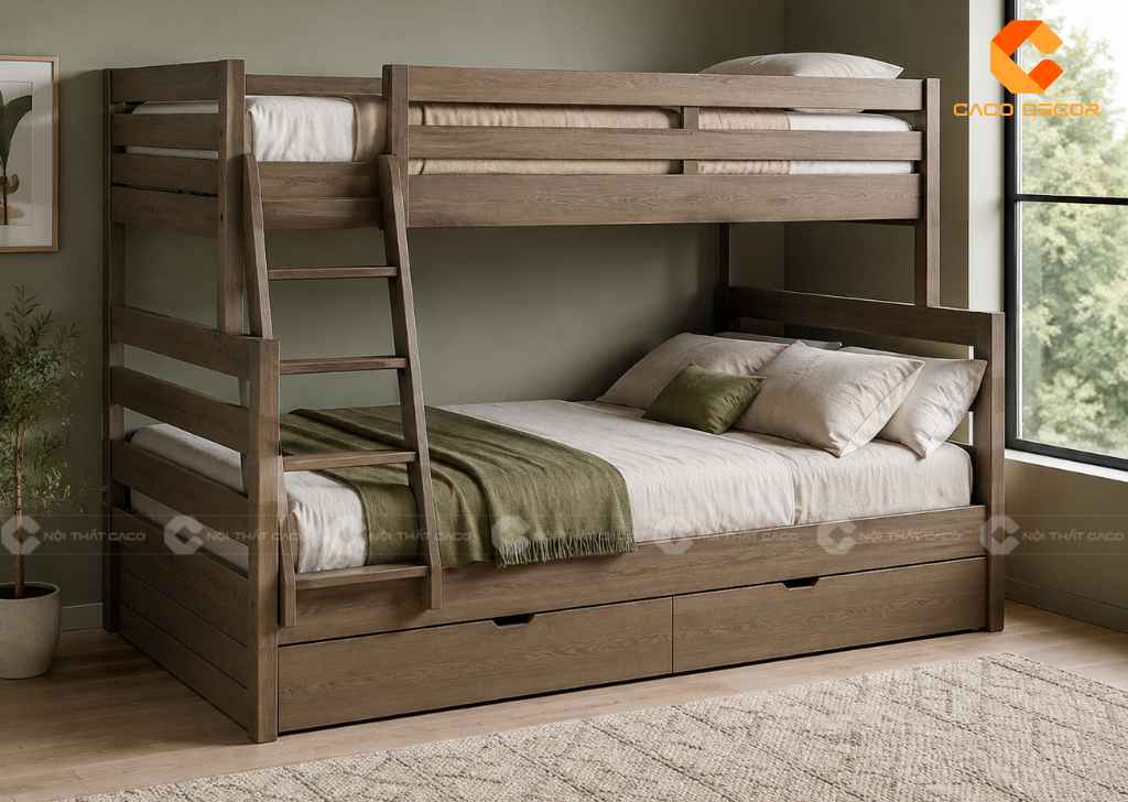 Giường Tầng 1m8x2m Cho Bé: 20+ Mẫu Đẹp, Chất Lượng 2026 24