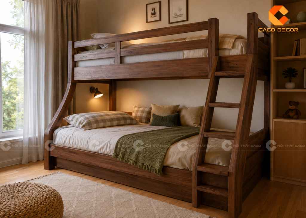Giường Tầng 1m8x2m Cho Bé: 20+ Mẫu Đẹp, Chất Lượng 2026 21