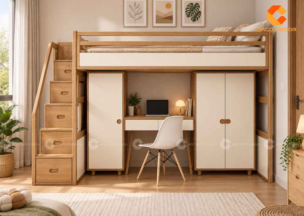 Giường Tầng 1m8x2m Cho Bé: 20+ Mẫu Đẹp, Chất Lượng 2026 22