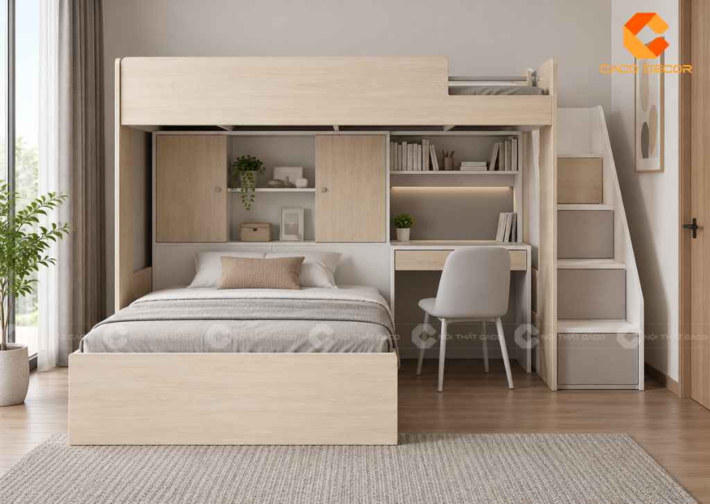 Giường Tầng 1m8x2m Cho Bé: 20+ Mẫu Đẹp, Chất Lượng 2026 1