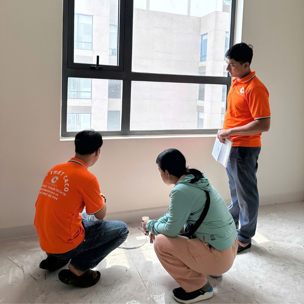 Khảo sát hiện trạng tại công trình của CaCo