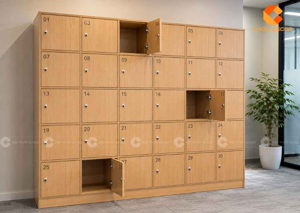 Tủ Locker 30 Ngăn Gỗ Giá Rẻ, Đẹp Bền, Lắp Đặt Miễn Phí 19