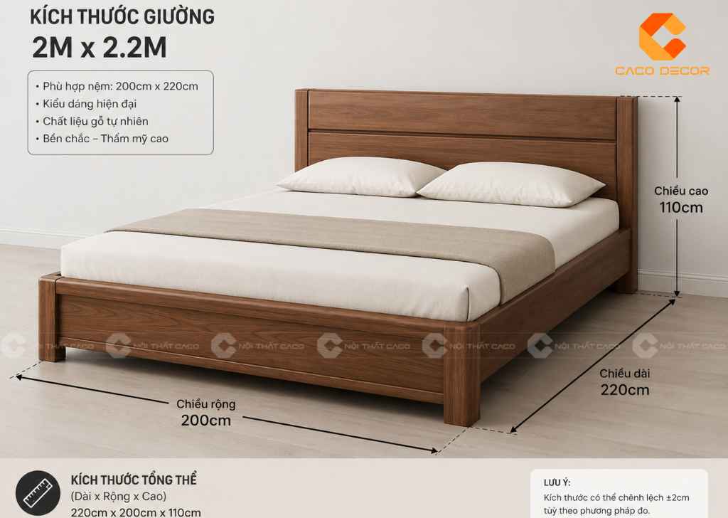 Giường Ngủ 2mx2m2 Đẹp, Rộng Rãi: Mẫu Hot, Giá Tốt 2026 21