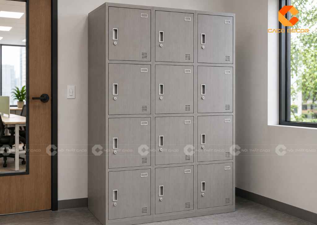 Tủ Locker 12 Ngăn Giá Rẻ, Bền Đẹp Cho Văn Phòng Hiện Đại 10