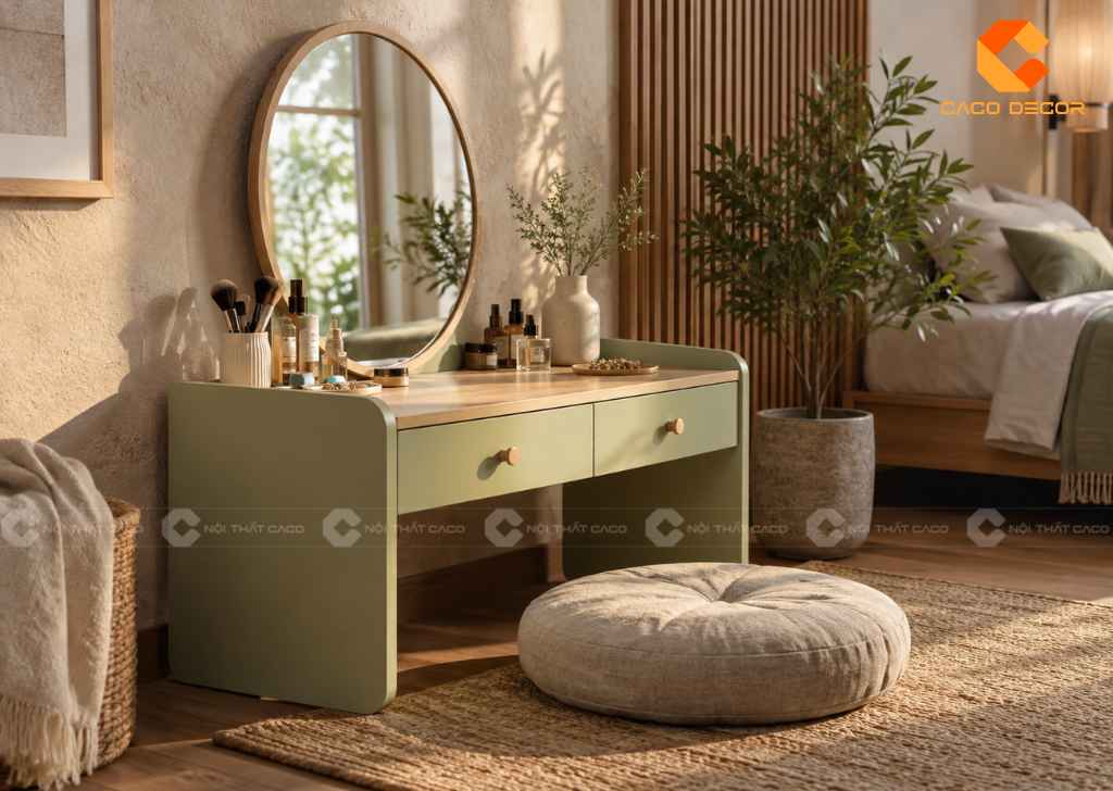 25+ Mẫu Bàn Trang Điểm Ngồi Bệt Đẹp, Gọn Cho Phòng Nhỏ 15