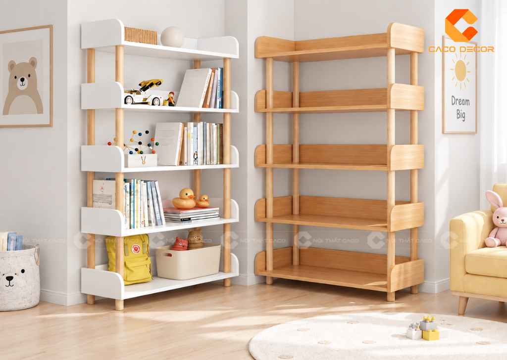  25+ Mẫu Kệ Sách Đẹp: Kệ Đứng, Treo Tường, Mini Hiện Đại 4