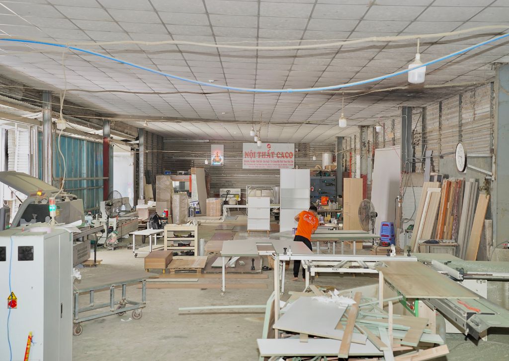 Quy mô xưởng sản xuất Nội Thất CaCo