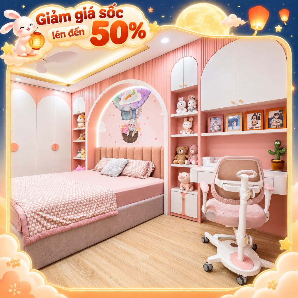 Mua trọn bộ nội thất phòng trẻ em tại CaCo ưu đãi đến 50%