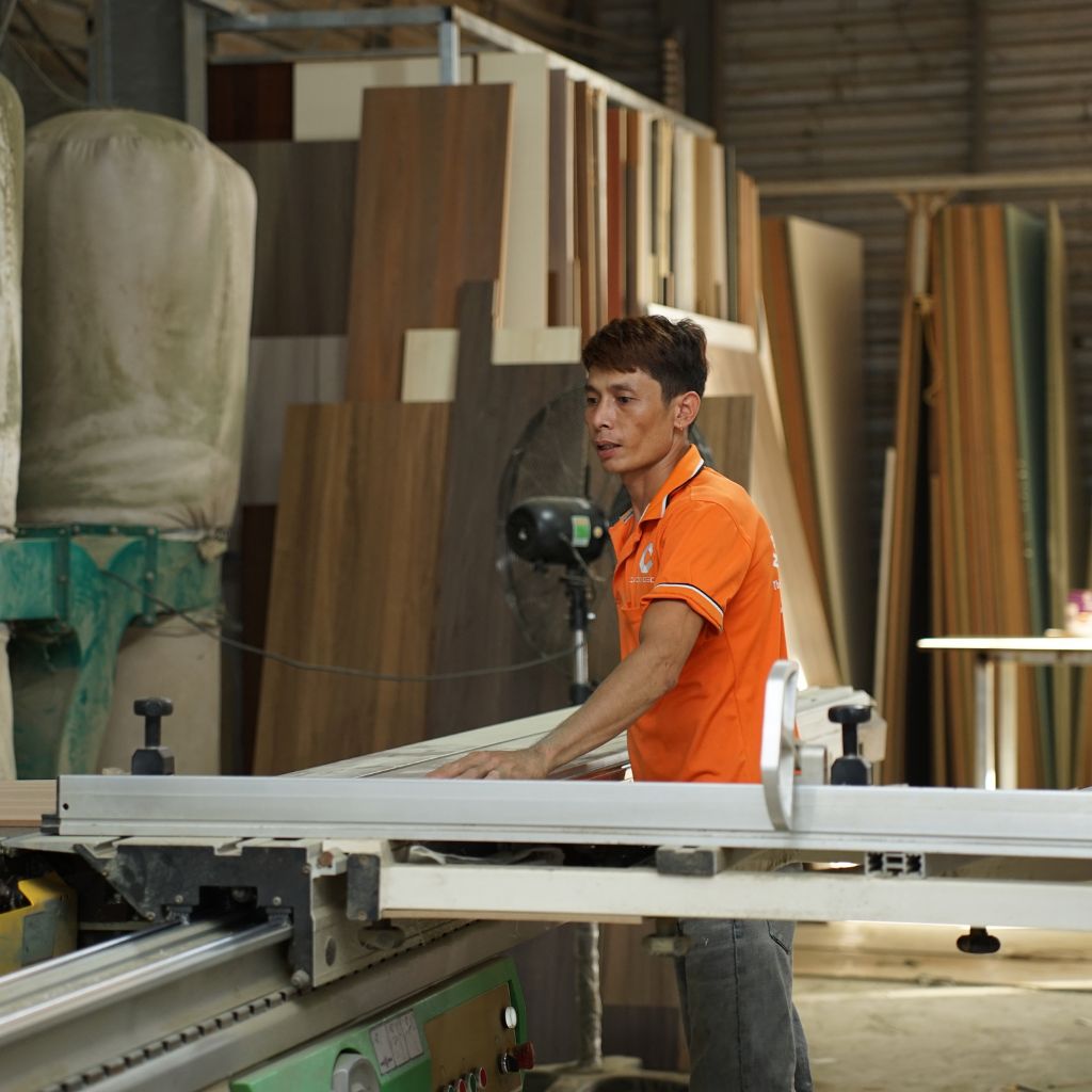 Sản xuất nội thất tại xưởng CaCo