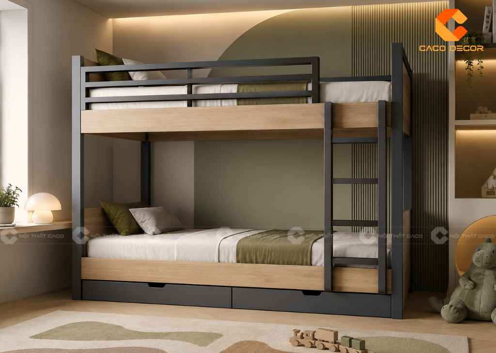 Giường Tầng 1m8x2m Cho Bé: 20+ Mẫu Đẹp, Chất Lượng 2026 6