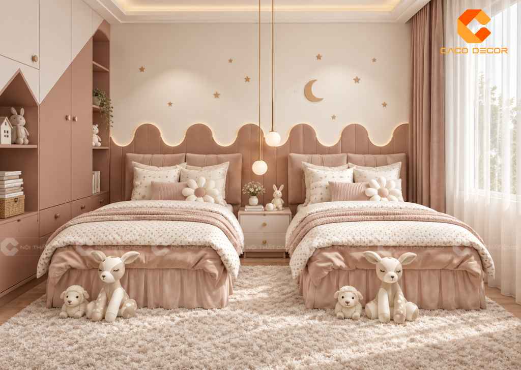 Thiết Kế Phòng Ngủ 10m2 Cho 2 Bé Đẹp, Tiện Nghi, Khoa Học 16