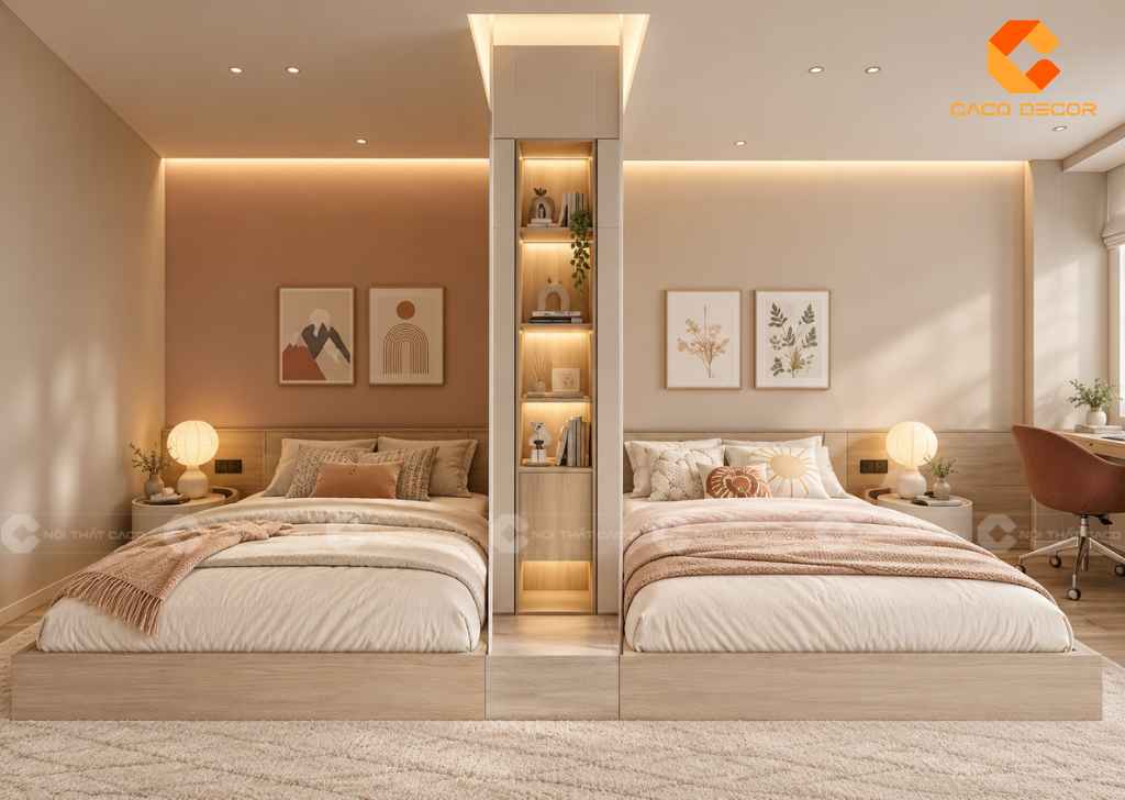 Thiết Kế Phòng Ngủ 10m2 Cho 2 Bé Đẹp, Tiện Nghi, Khoa Học 21