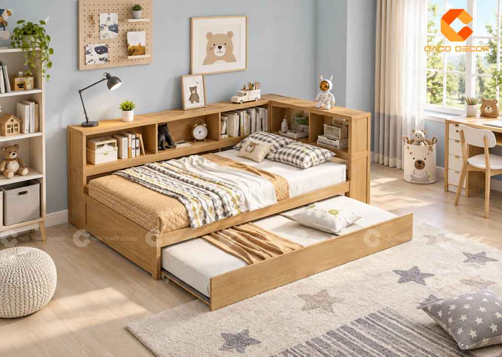 Thiết Kế Phòng Ngủ 10m2 Cho 2 Bé Đẹp, Tiện Nghi, Khoa Học 8