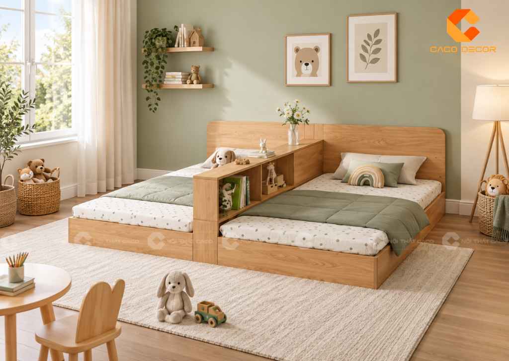 Thiết Kế Phòng Ngủ 10m2 Cho 2 Bé Đẹp, Tiện Nghi, Khoa Học 11