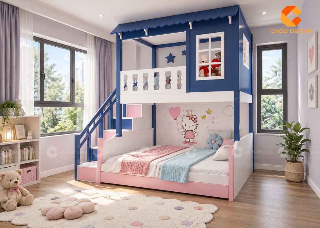 Thiết Kế Phòng Ngủ 10m2 Cho 2 Bé Đẹp, Tiện Nghi, Khoa Học 20