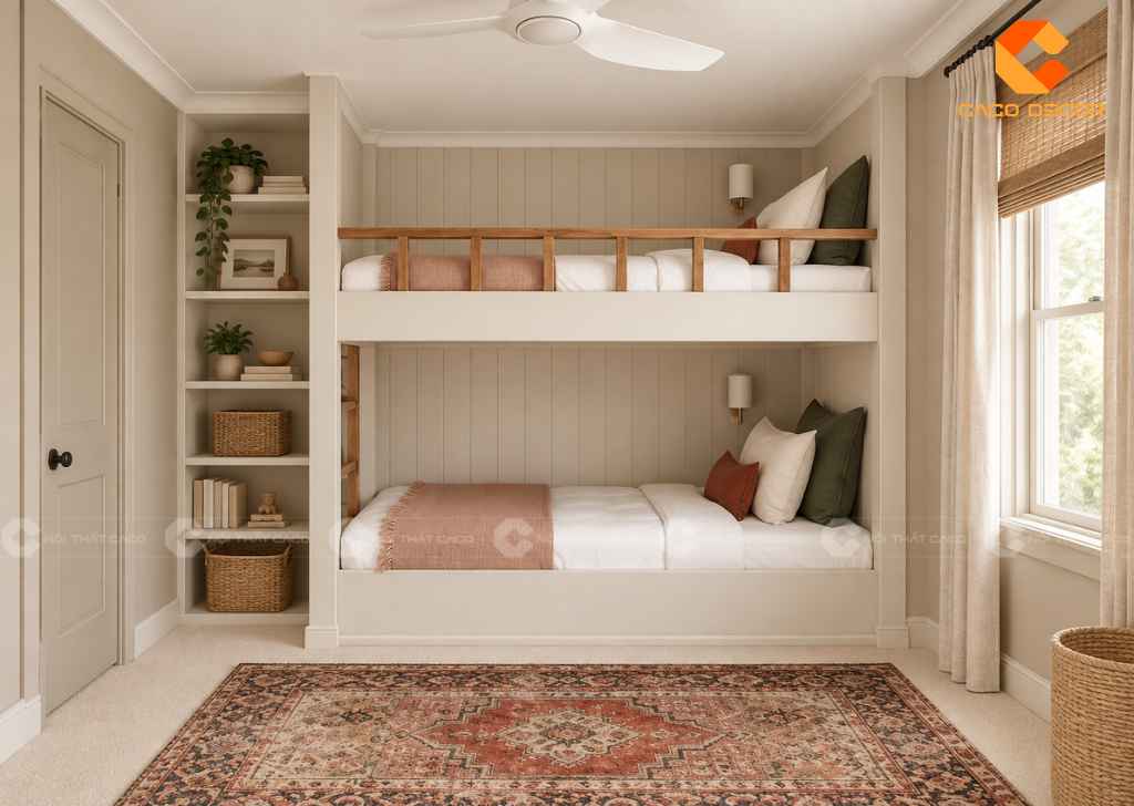 Thiết Kế Phòng Ngủ 10m2 Cho 2 Bé Đẹp, Tiện Nghi, Khoa Học 6