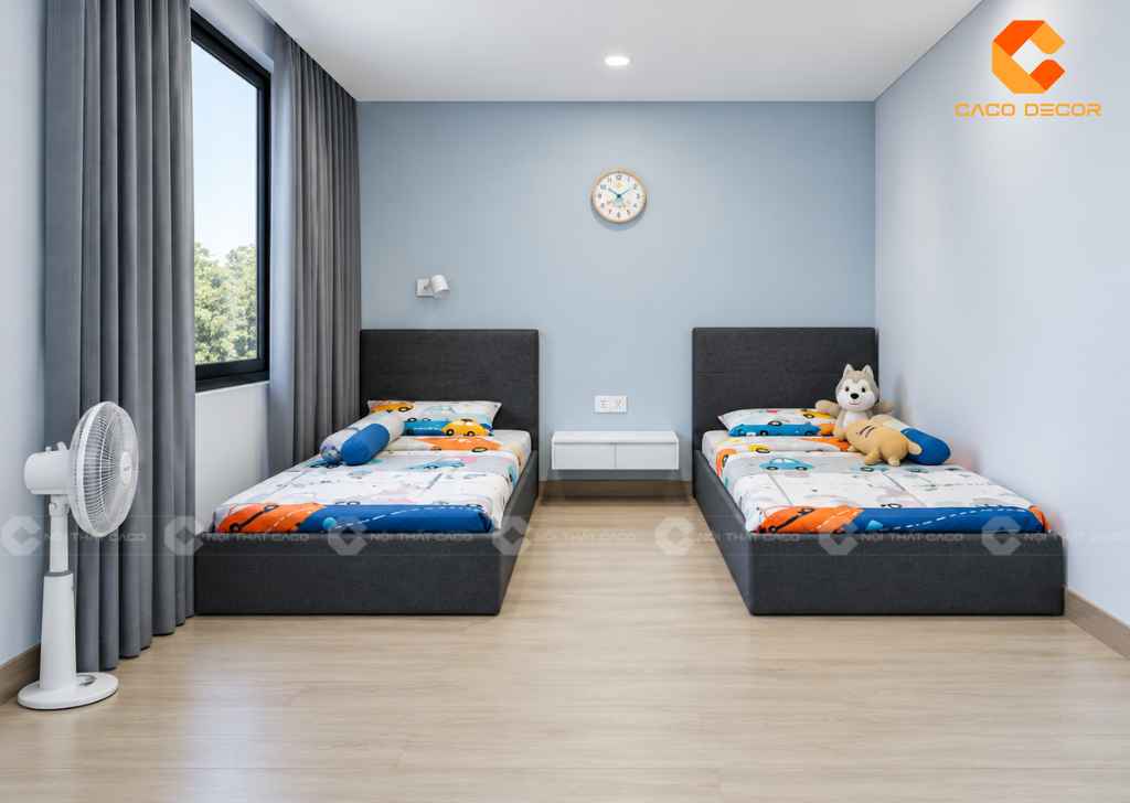 Thiết Kế Phòng Ngủ 10m2 Cho 2 Bé Đẹp, Tiện Nghi, Khoa Học 1