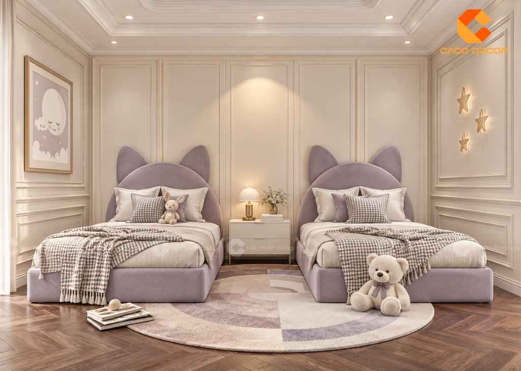 Thiết Kế Phòng Ngủ 12m2 Cho 2 Bé: Cách Bố Trí Đẹp, Tiện Nghi 16