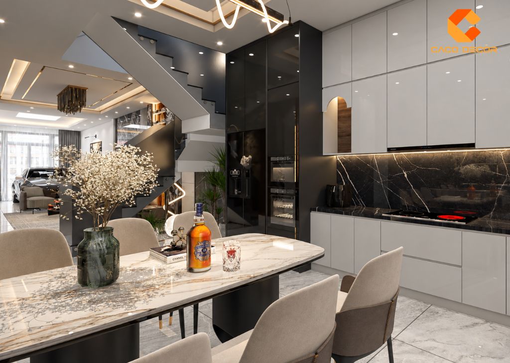 Tủ bếp Acrylic Chữ L Chất Lượng Cao Cấp Và Bền Đẹp - TBA068 2