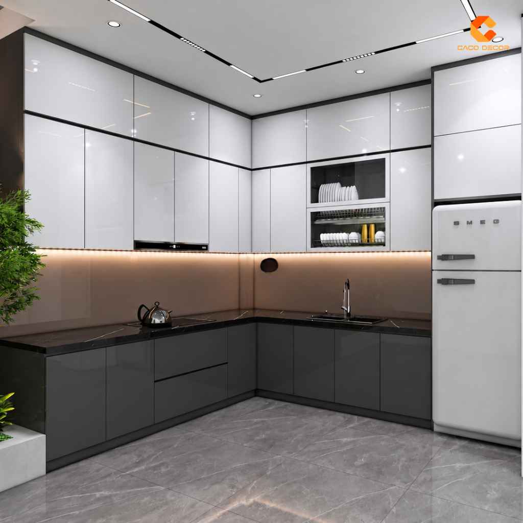 Tủ Bếp MDF Thiết Kế Chữ L Cao Cấp, Sang Trọng - TBM064 4
