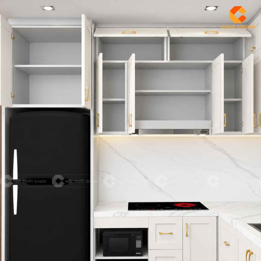 Tủ Bếp Gỗ Công Nghiệp TBM120 Chữ L Hiện Đại, Tiện Nghi 2