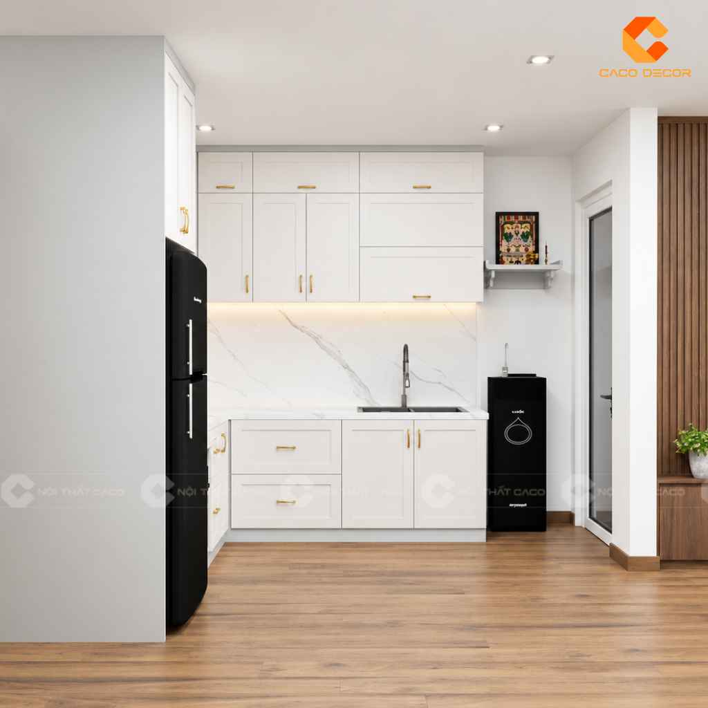 Tủ Bếp Gỗ Công Nghiệp TBM120 Chữ L Hiện Đại, Tiện Nghi 6