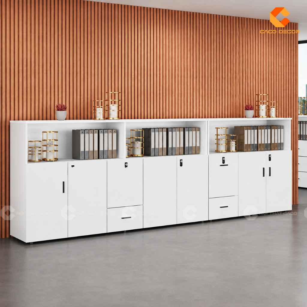 Tủ Hồ Sơ Gỗ Công Nghiệp THS045 Nhiều Khoang Tiện Dụng 1