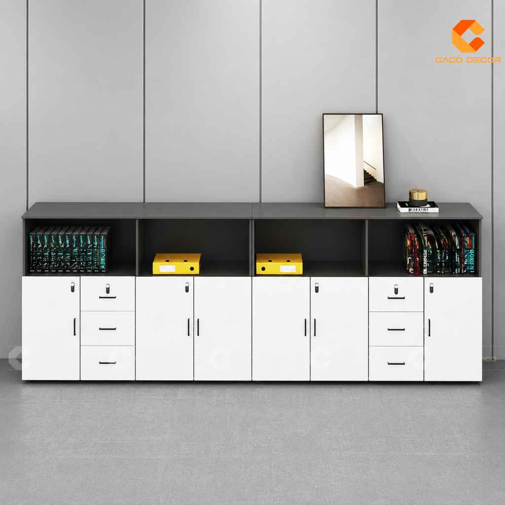 Tủ Hồ Sơ Gỗ Công Nghiệp THS045 Nhiều Khoang Tiện Dụng 2