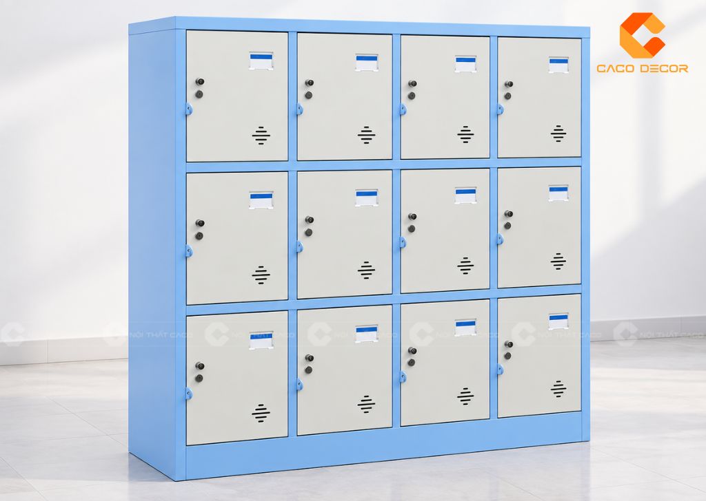 Tủ Locker 12 Ngăn Giá Rẻ, Bền Đẹp Cho Văn Phòng Hiện Đại 18