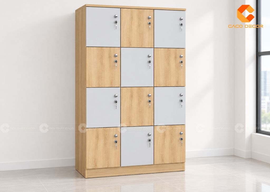 Tủ Locker 12 Ngăn Giá Rẻ, Bền Đẹp Cho Văn Phòng Hiện Đại 24