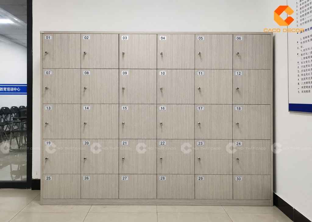 Tủ Locker 30 Ngăn Gỗ Giá Rẻ, Đẹp Bền, Lắp Đặt Miễn Phí 2