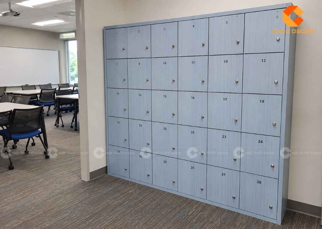 Tủ Locker 30 Ngăn Gỗ Giá Rẻ, Đẹp Bền, Lắp Đặt Miễn Phí 3