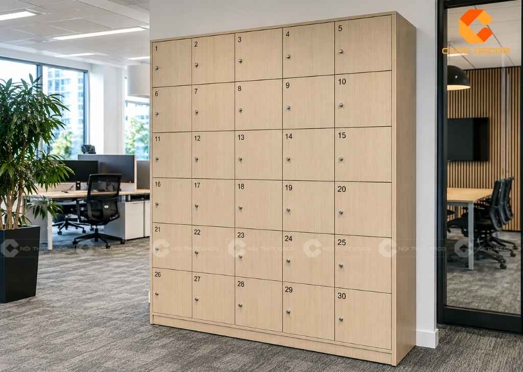 Tủ Locker 30 Ngăn Gỗ Giá Rẻ, Đẹp Bền, Lắp Đặt Miễn Phí 9