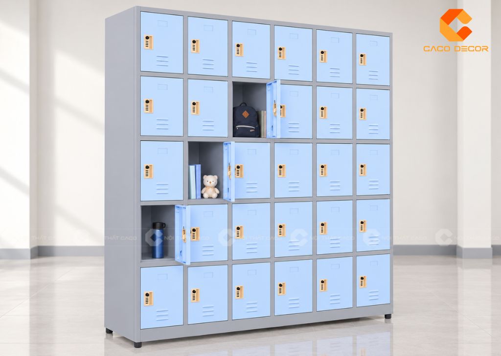 Tủ Locker 30 Ngăn Gỗ Giá Rẻ, Đẹp Bền, Lắp Đặt Miễn Phí 12